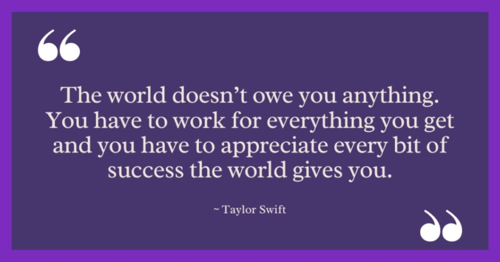 Taylor Swift's Quotes about Success