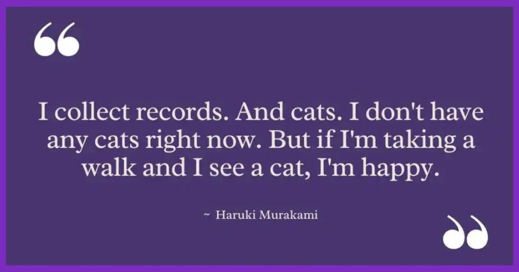 Haruki Murakami Cat Quotes