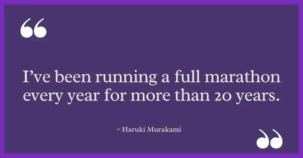 Haruki Murakami Running Quotes