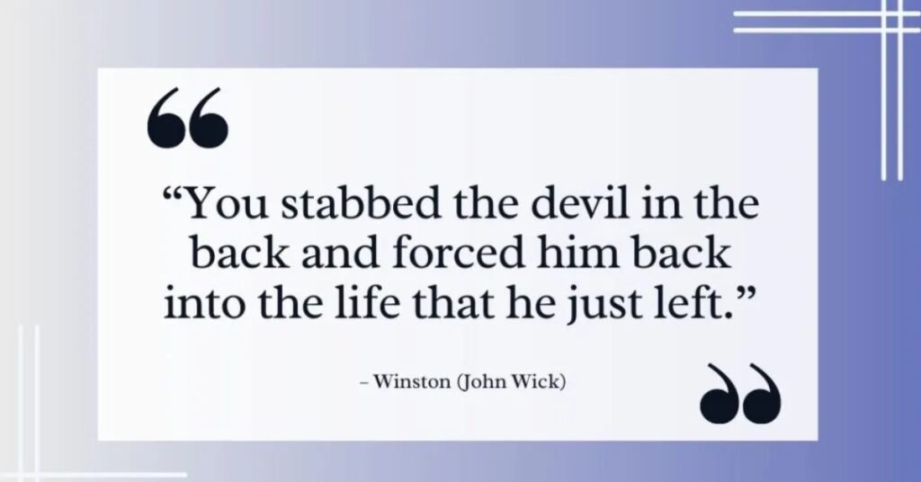 Winston Quotes in John Wick