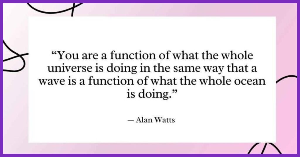 Alan Watts Universe Quotes