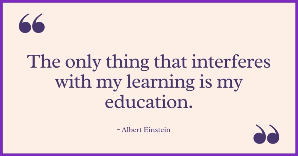 Albert Einstein quotes on education