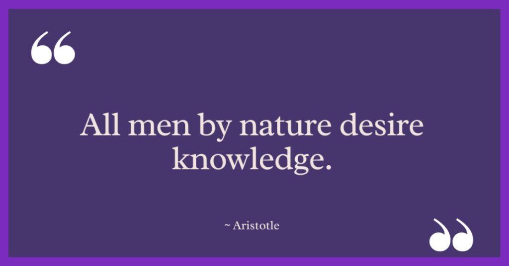 Aristotle Quotes on Knowledge