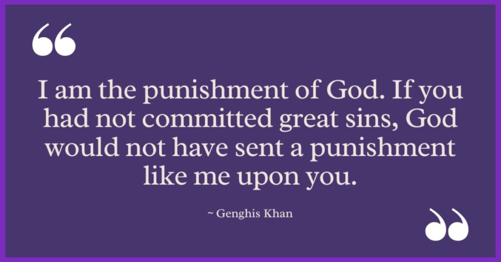 Famous Genghis Khan Quotes