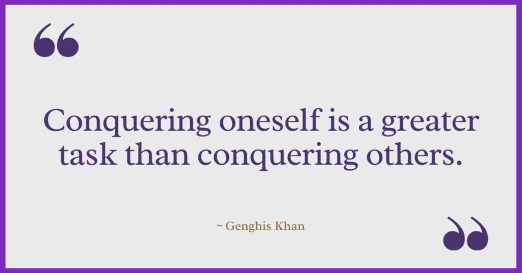 Genghis khan quotes leadership