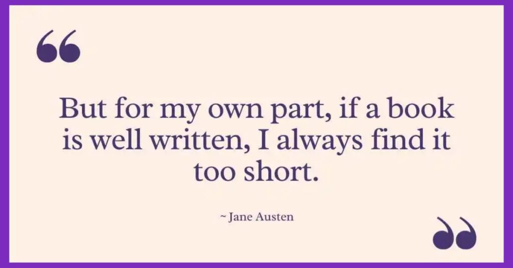 Jane Austen Quotes on Reading & Books