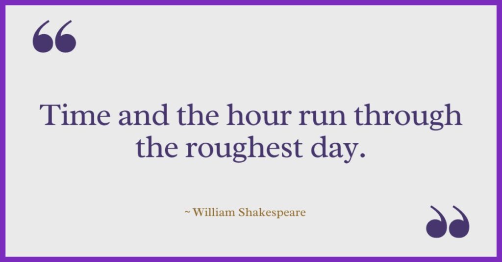 William Shakespeare Quotes on Time