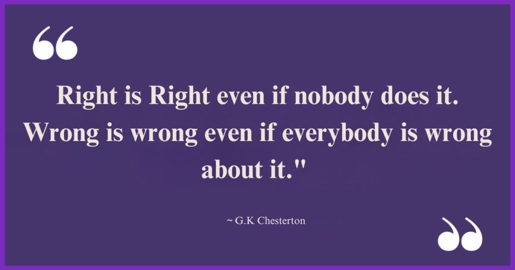 gk chesterton quotes morality

