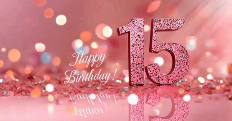 Happy 15th Birthday Wishes Quotes