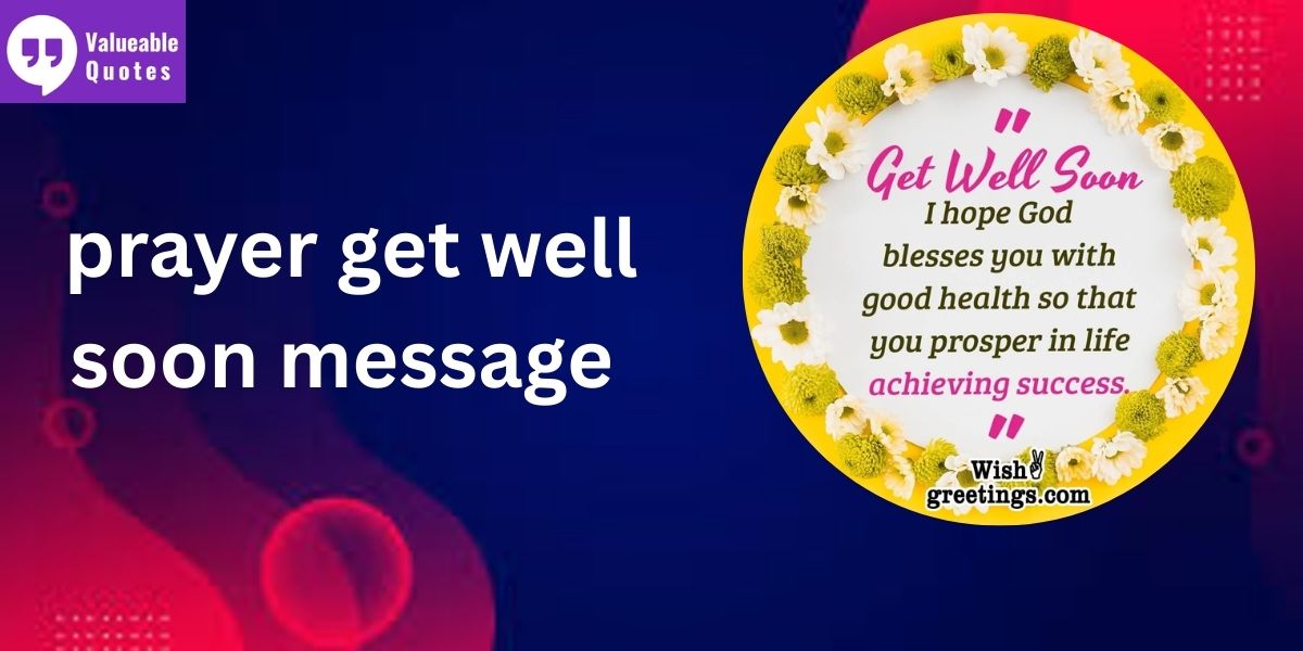 prayer get well soon message