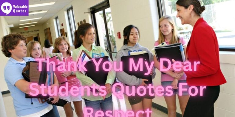 thank you my dear students quotes