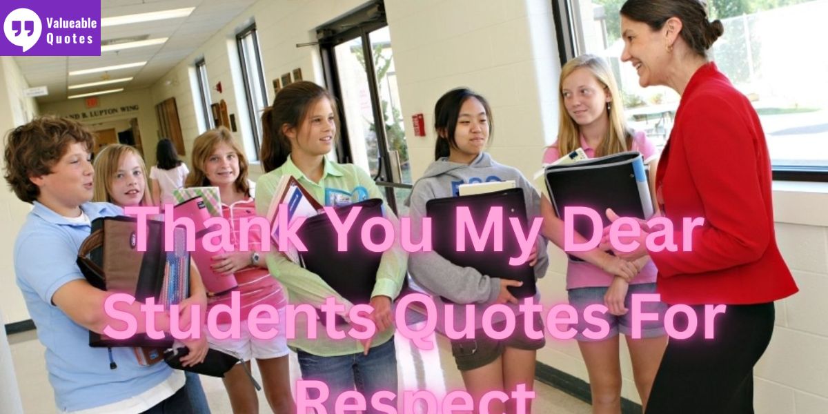 thank you my dear students quotes