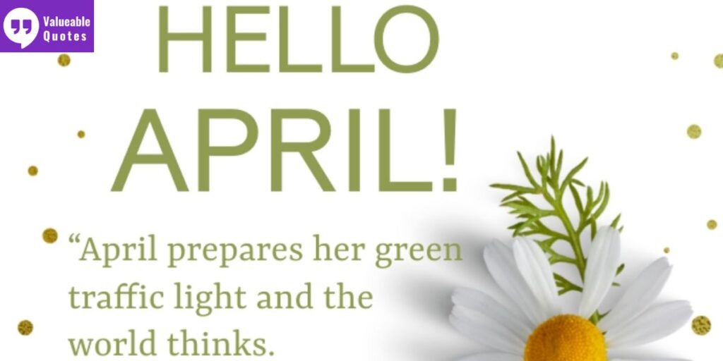 Welcome April Captions for Instagram